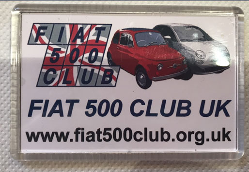 Fridge Magnets and Keyrings - Fiat 500 Club